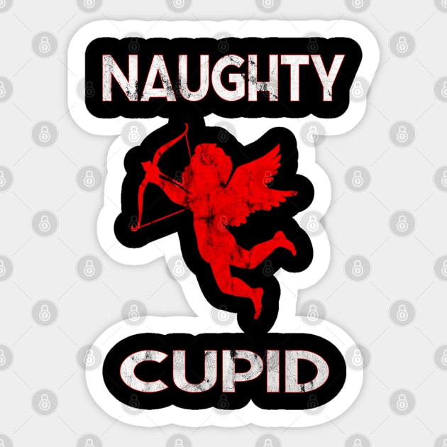 Naughty Cupid Valentines Day Sticker by familycuteycom